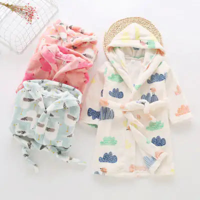 Flanellbademäntel für Babys - Kinder