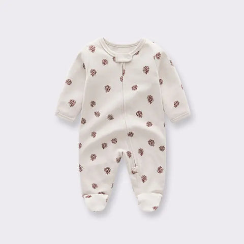 Gestrickter Jumpsuit mit Füßen für Neugeborene
