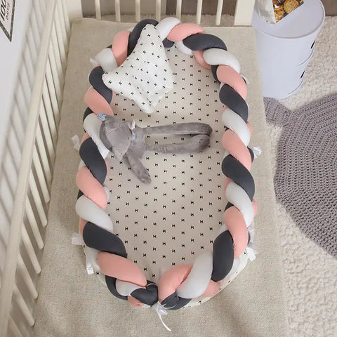Designer tragbarer Babynest - Babybett aus hochwertigen Stoff