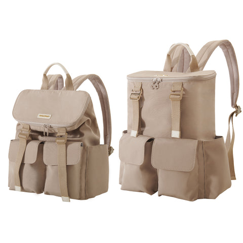 Wickelrucksack mit Hahnentrittmuster