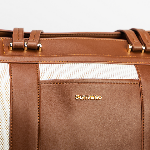 Elegant canvas diaper bag