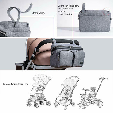 stroller organizer caddy bag