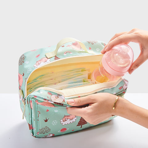 Waterproof diaper bag for changing diapers