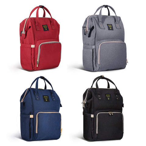 Trendy diaper bag with 13 storage pockets