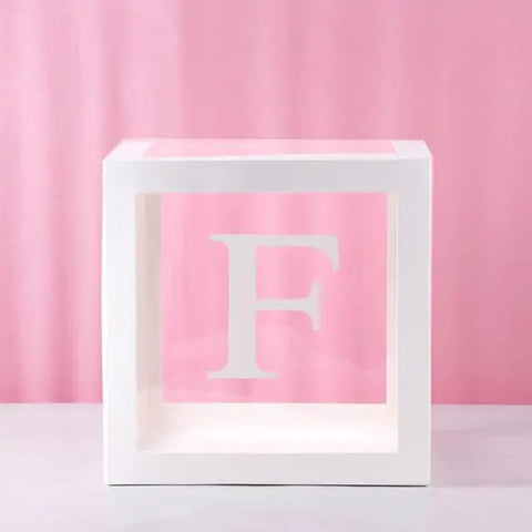 Reveal Ballonbox mit Buchstaben - Kinderparty