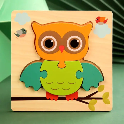 Holzpuzzle Baby Cartoon Tier