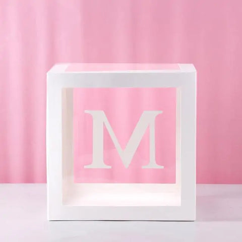 Reveal Ballonbox mit Buchstaben - Kinderparty