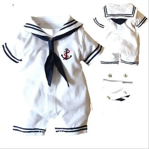 Baby Matrosen Strampler Overall Niedlich - Lässig