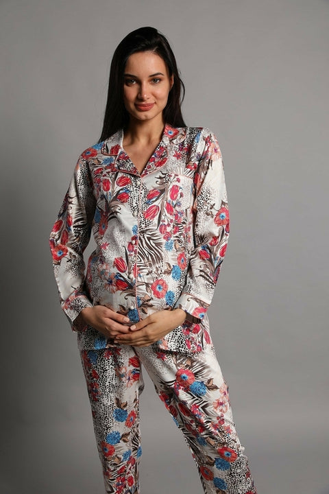 Schwangerschafts- und Stillpyjama - Patterned