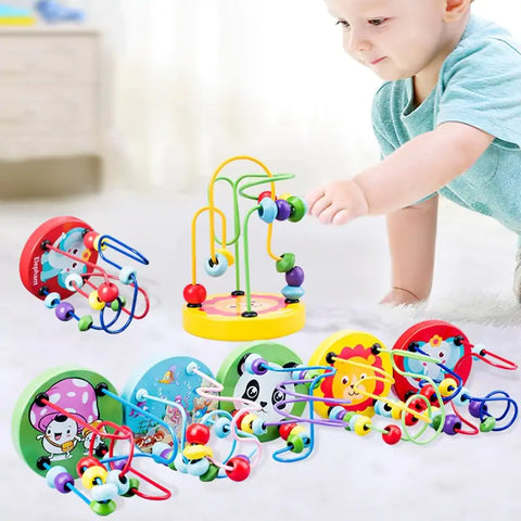 Achterbahn-Abakus Holzspielzeug für Kinder