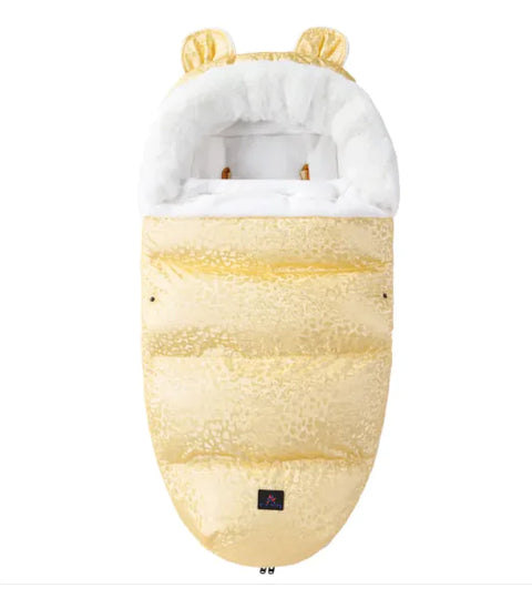 Babyschlafsack mit Fellkragen