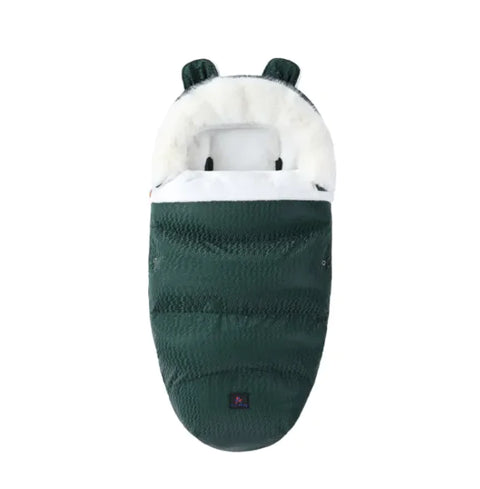 Babyschlafsack mit Fellkragen