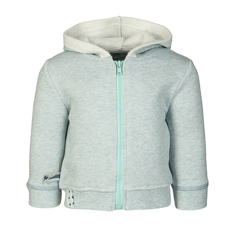 OrganicEra Bio-Baby-Kapuzenjacke Aqua