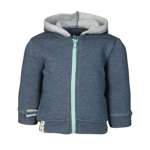 OrganicEra Bio-Baby-Kapuzenjacke Indigo
