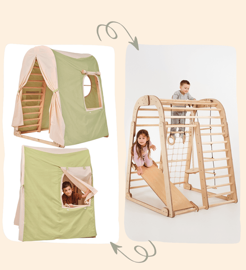 Spielzelt-Abdeckung für Indoor-Holzspielplatz-1