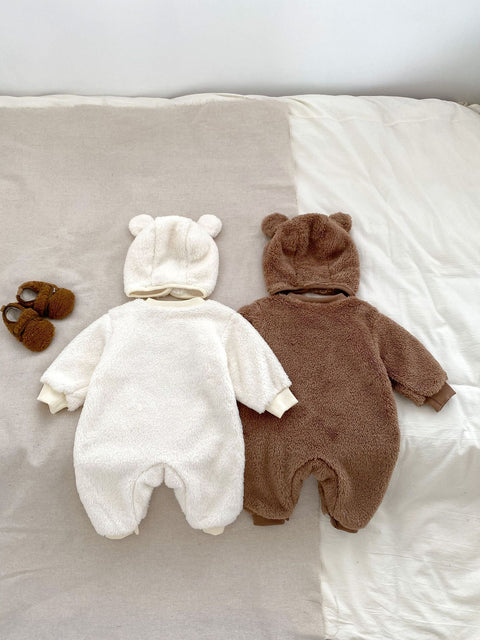 Winter Baby thermische Pyjamas - Teddybär Cartoon-Muster