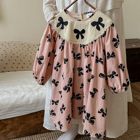 Herbst Frühling Happygirls Kleinkinder Kleid für Mädchens