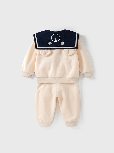Baby Matrose Set mit Kapuzenpullover und mit Kombihose