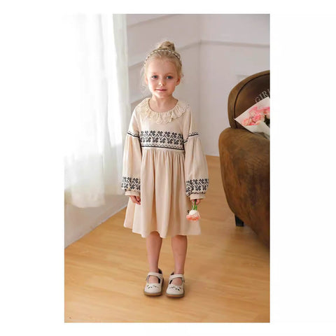 Lange Designer Kinder Kleid für Mädchens