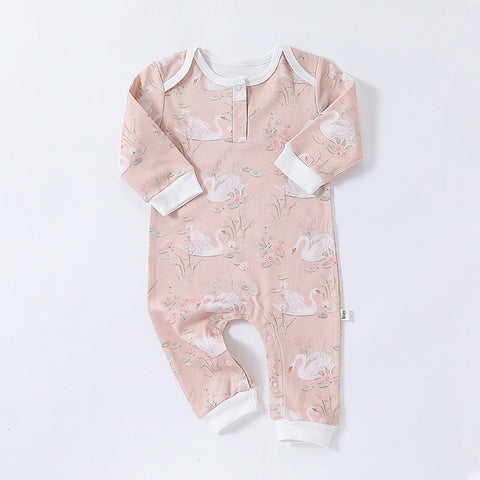 Baby Schlafanzug Unisex mit Tiere Muster - Langen Ärmeln
