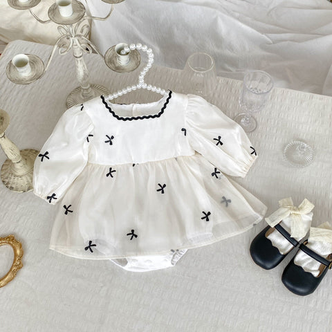Baby Design Langarm-Onesies mit quadratischem Hals