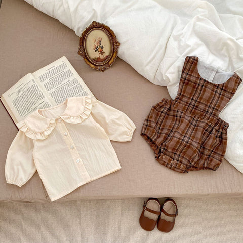 Strampler im Vintage-Stil und Hemd-Sets