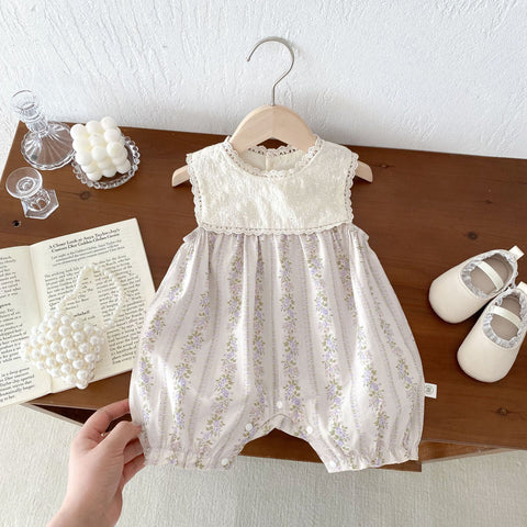 Neues Design Baby Mädchen Sommerkleid Blumenmuster
