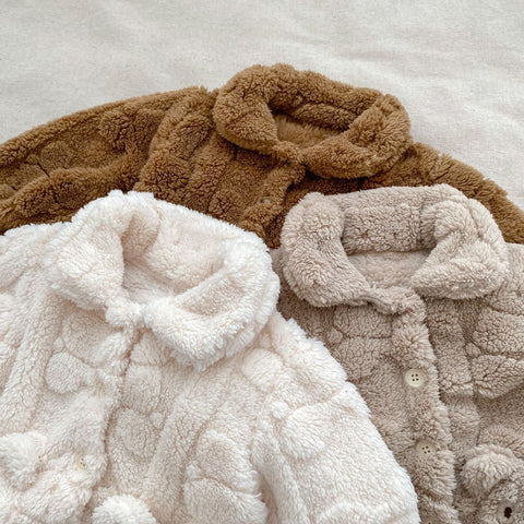 Baby Little Bear Plüsch Strickjacke Combo mit lange Hosen Winter