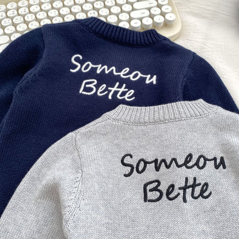 Herbst Baby - Kinder Jungen Pullover mit Logo