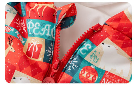 Winter Overall für Babys mit Weihnacht Design