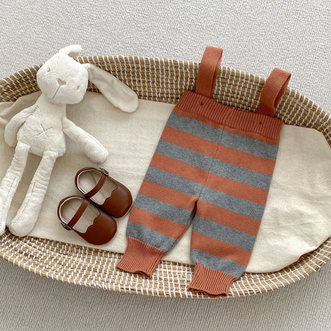 Herbst Neugeborenen Gestreiften Overalls Combo Blusen und Hosen Sets
