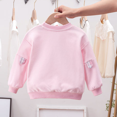 Baby Pullover mit Cartoon-Bär Pink und Blau