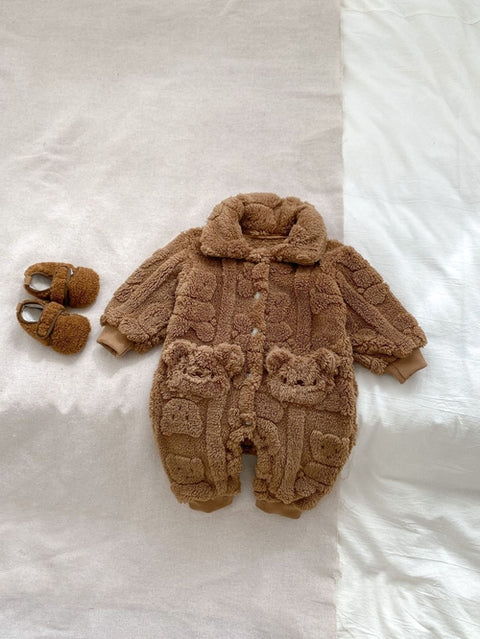 Säugling Teddybär Winter Overall aus Baumwolle