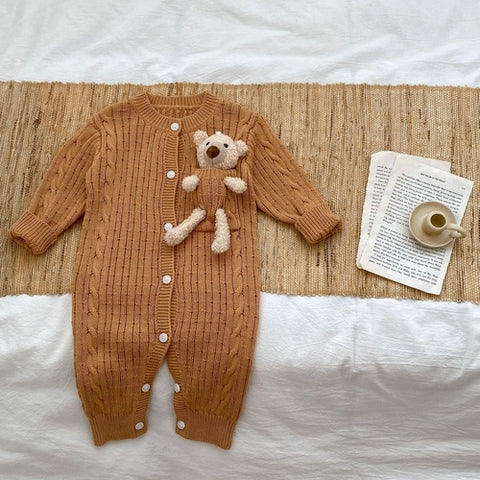 Baby Unisex Solide Pullover mit Langarm für Herbst