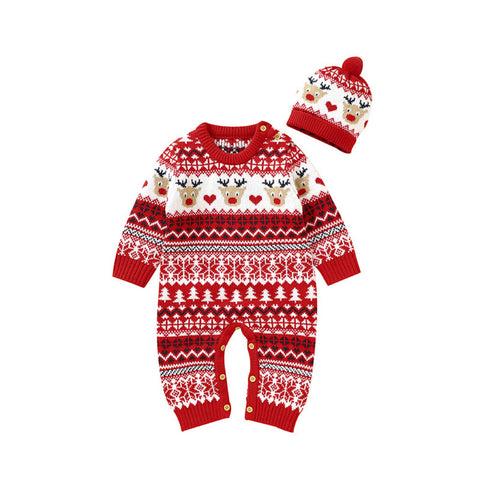 Baby-Strampler mit Weihnachtsmuster für Neugeborene