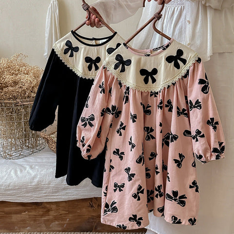 Herbst Frühling Happygirls Kleinkinder Kleid für Mädchens