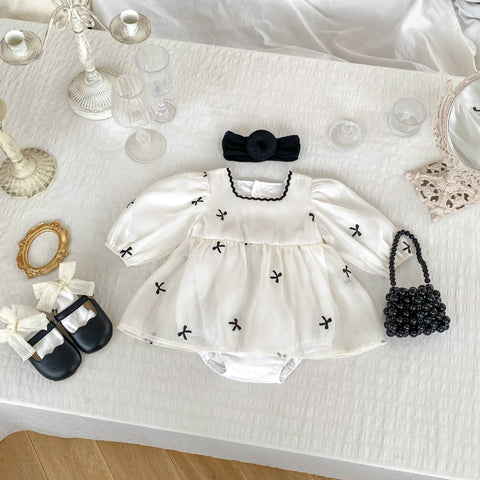 Baby Design Langarm-Onesies mit quadratischem Hals