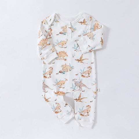 Baby Schlafanzug Unisex mit Tiere Muster - Langen Ärmeln
