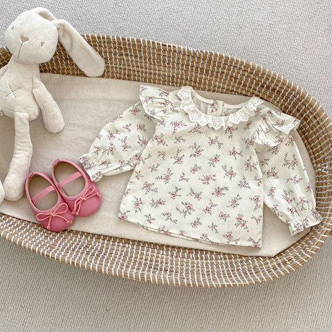 Herbst Neugeborenen Gestreiften Overalls Combo Blusen und Hosen Sets Pink