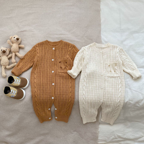 Baby Unisex Solide Pullover mit Langarm für Herbst