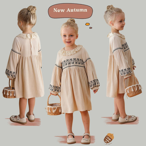 Lange Designer Kinder Kleid für Mädchens
