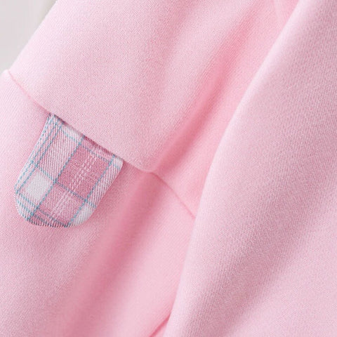 Baby Pullover mit Cartoon-Bär Pink und Blau