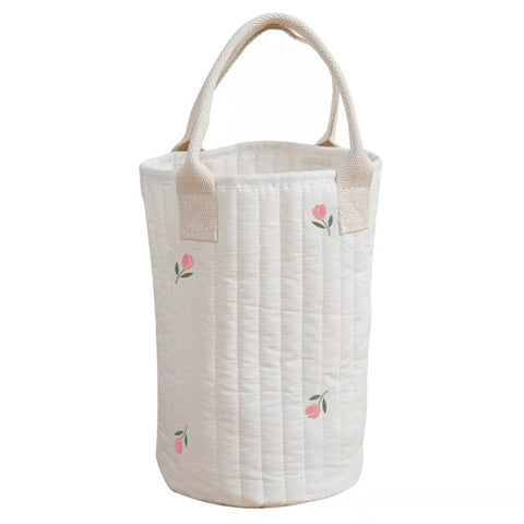Mama diaper bag with bottle holder made of cotton