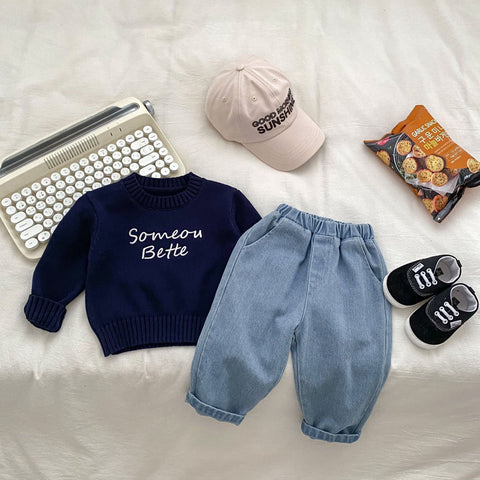 Baby Kleinkinder Set - Pullover mit Hose