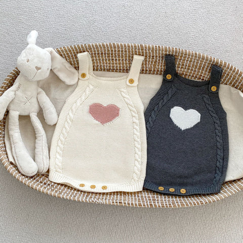 Baby Mädchen Weste mit Herz Design