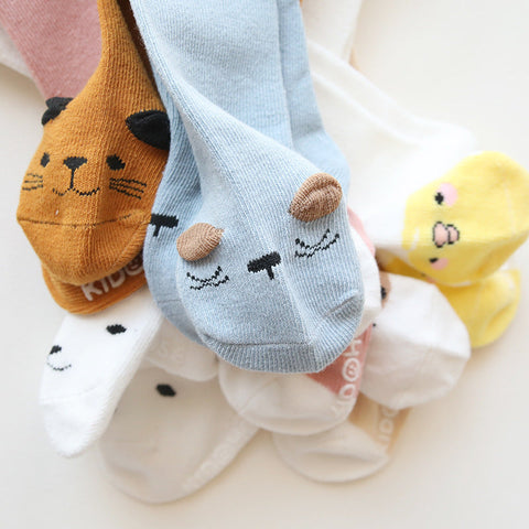 Rutschfeste Knie-Socken aus weicher Baumwolle für Babys