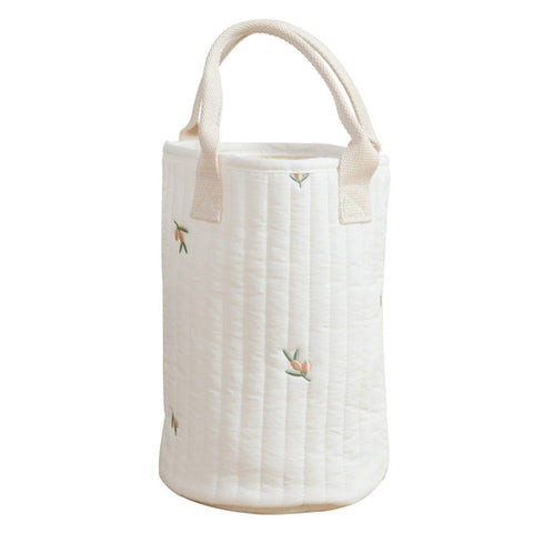 Mama diaper bag with bottle holder made of cotton