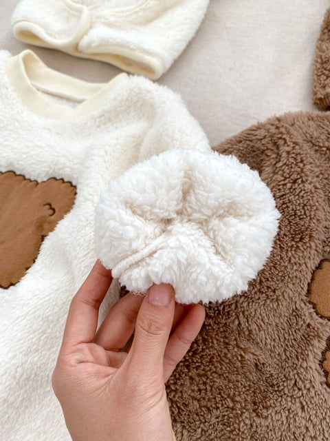 Winter Baby thermische Pyjamas - Teddybär Cartoon-Muster