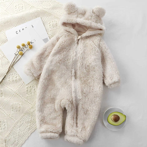 Baby Bären-Strampler-Warm und Kuschelig
