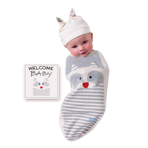 Baby Joe - Welcome Baby Sleeping Bag - Raccoon Baby